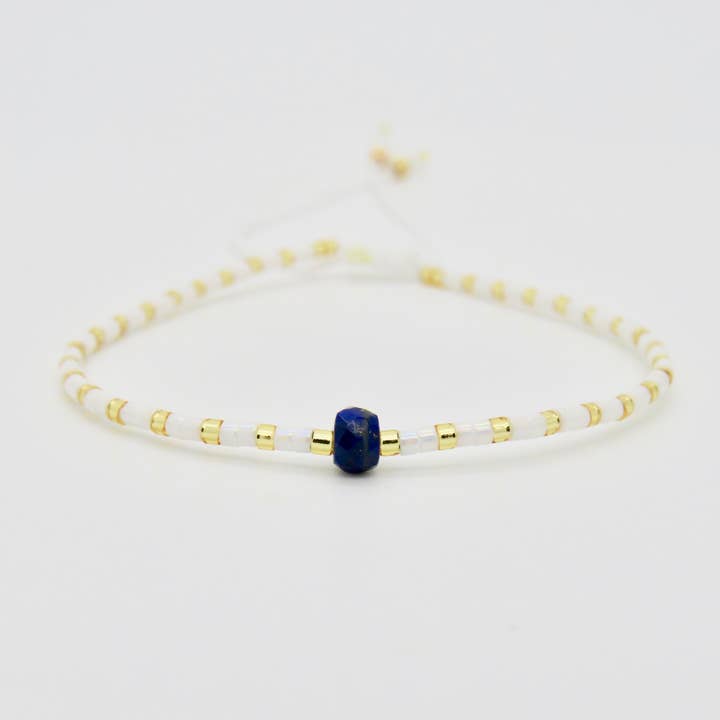 Rosamariposa – Pulseira de missangas por atacado – Pulseira Miyuki Gemstone