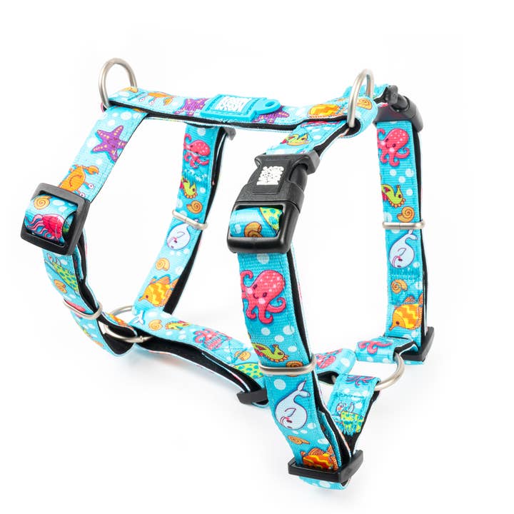 Dog H-Harness - Blue Ocean for wholesale by Max & Molly