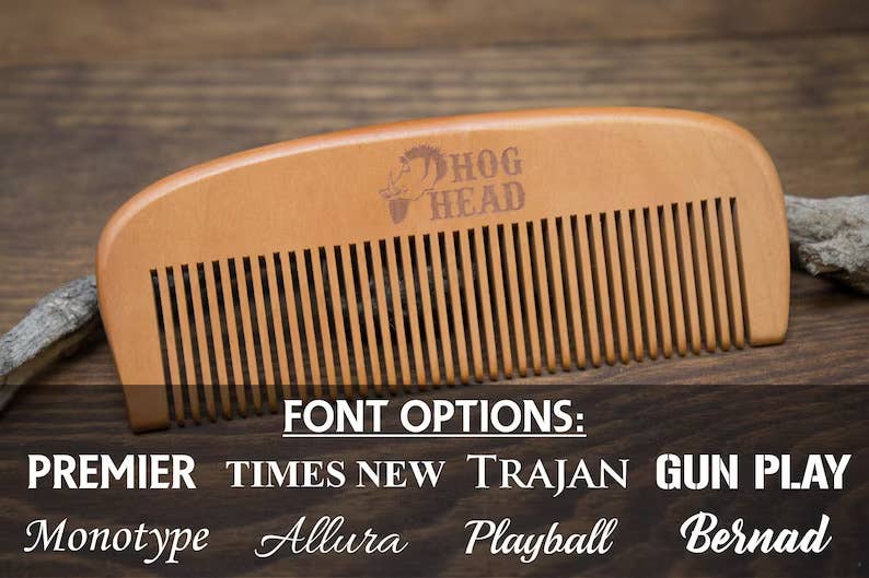 Engrave My Memories - Wholesale Hair Brush/Comb - Wood Comb,Wooden Hair Comb, Engraved Comb, Personalized Comb3