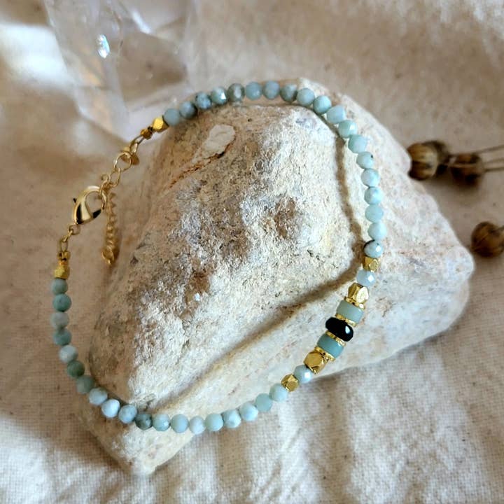 Rumi Larimar Bracelet for wholesale by Lila in the Sky