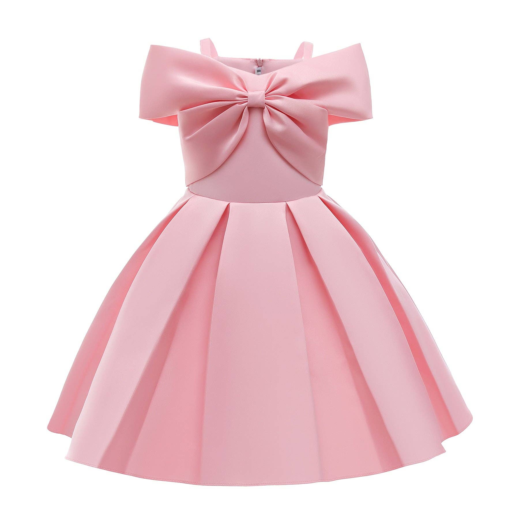 MyKids-USA® - Wholesale Dress - Kids - Baby Girl Solid Color Sling Princess Fashion Dress Children’s Formal Dress13