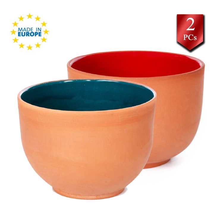 Large Clay Pot for Cooking With Lid, ECO, Glazed, Terra Cotta Cookware,  Traditional Earthenware Cooking Dish, Clay Yogurt Pots and Foods 