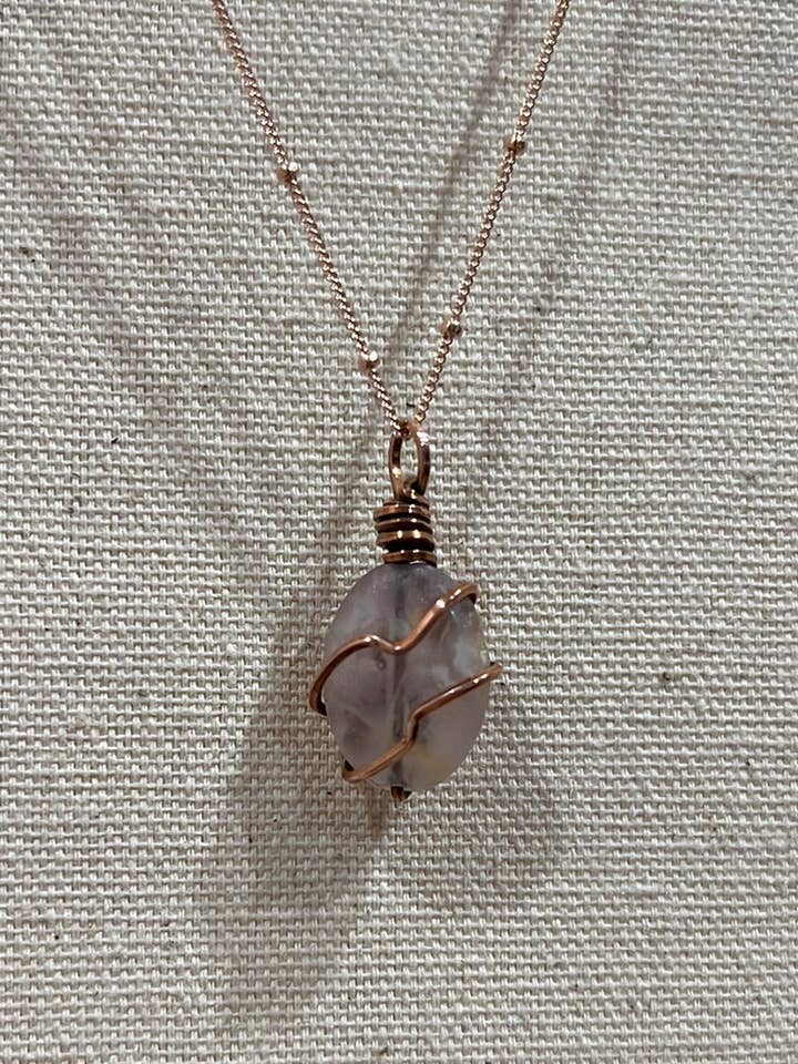 Fluorite drop pendant for wholesale by Brooklyn Belle Designs