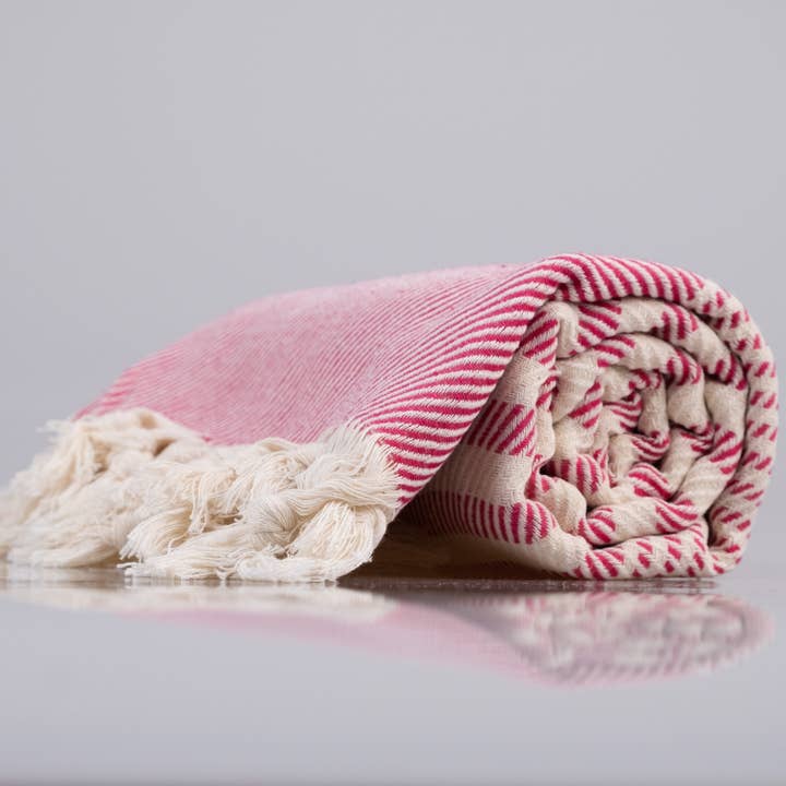 Kalkedon Towels - Wholesale Beach Towel - Flatwoven Turkish Towel | Striped Design Beach Towel