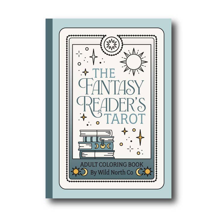 Wild North Co - Wholesale Coloring & Activity Book - Adult - The Fantasy Reader's Tarot Coloring Book4