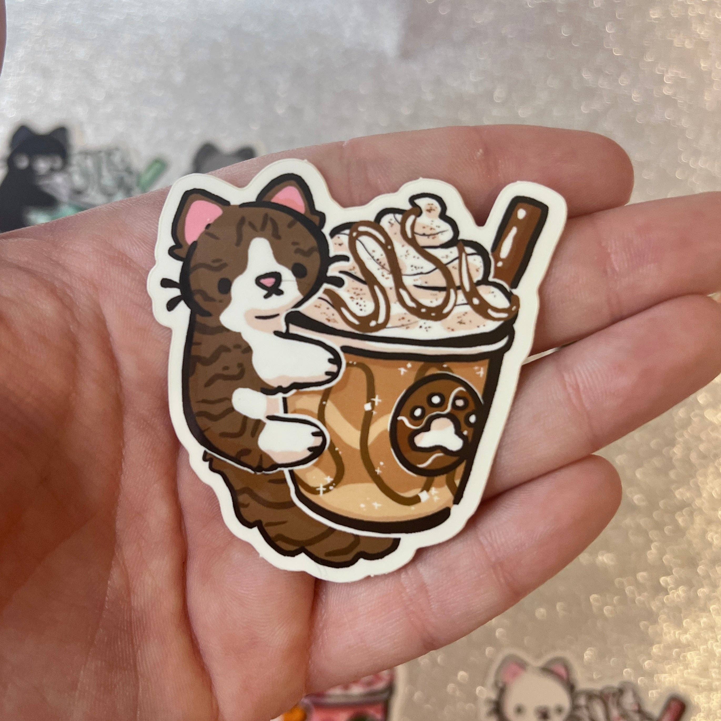 Woolblossom - Wholesale Sticker - Kitty Frappe ~ Stickers5