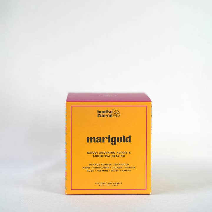 Bonita Fierce Candles - Wholesale Jar/Filled Candle - Marigold Candle | Dia De Los Muertos Candle4