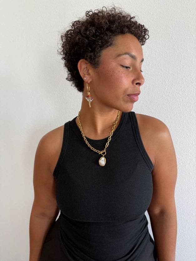 BELJOY - Wholesale Pendant/Charm Necklace - Cora Baroque Pearl Necklace3