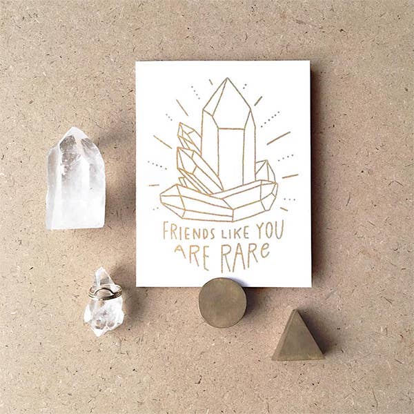 Worthwhile Paper - Vente Cartes d'amitié - Carte de cristal Friends Like You1