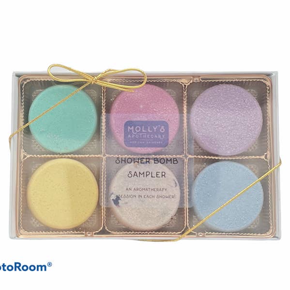 Shower Bomb Sampler for wholesale by Molly’s Apothecary