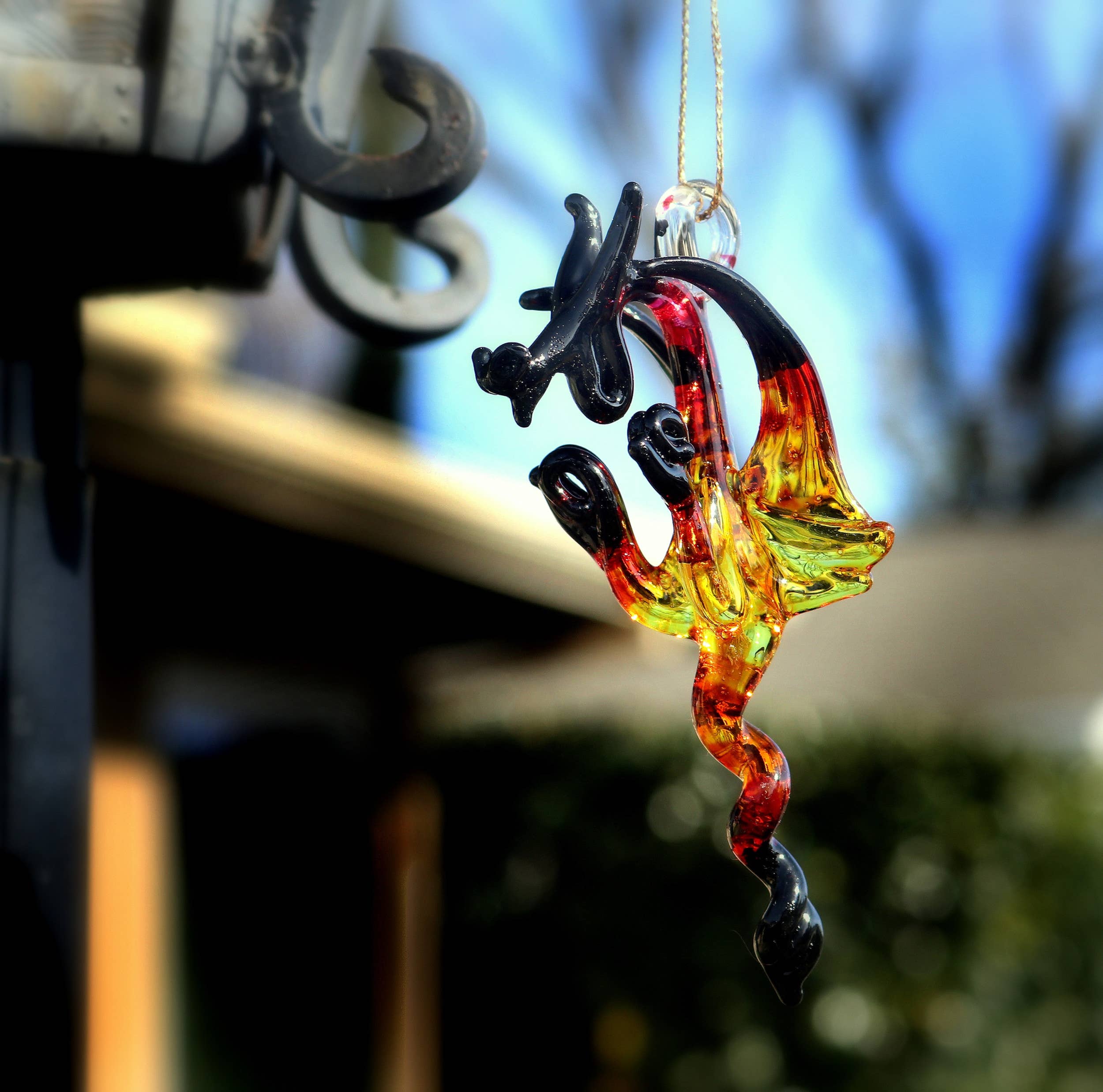 Colores surtidos Adorno de Dragón de Vidrio Soplado - Decoración Hecha a Mano de venta al por mayor en Faire1