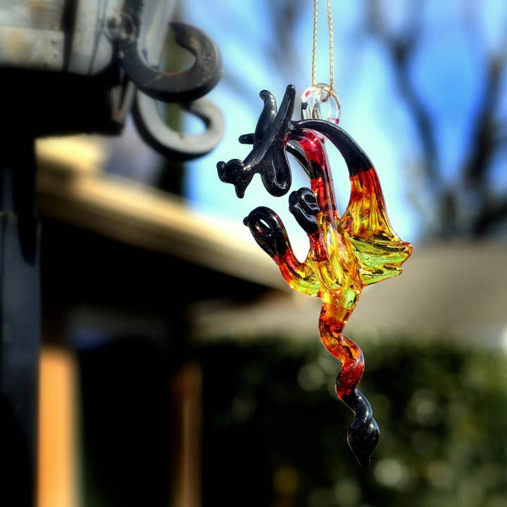 Colores surtidos Adorno de Dragón de Vidrio Soplado - Decoración Hecha a Mano de venta al por mayor en Faire1