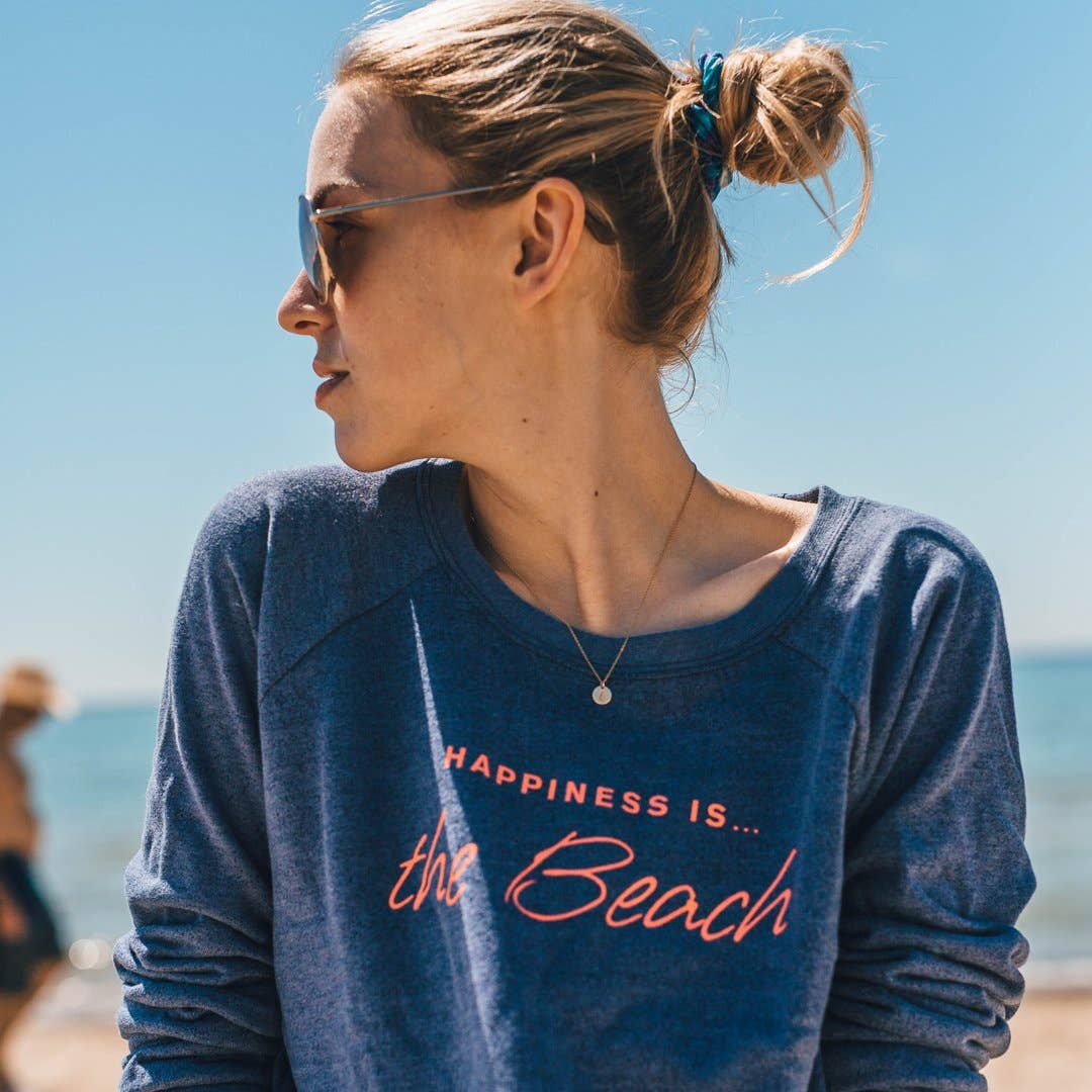 Happiness Is... - Wholesale Graphic Sweatshirt - Women's - Women's Beach Sweatshirts - 3 Colors7