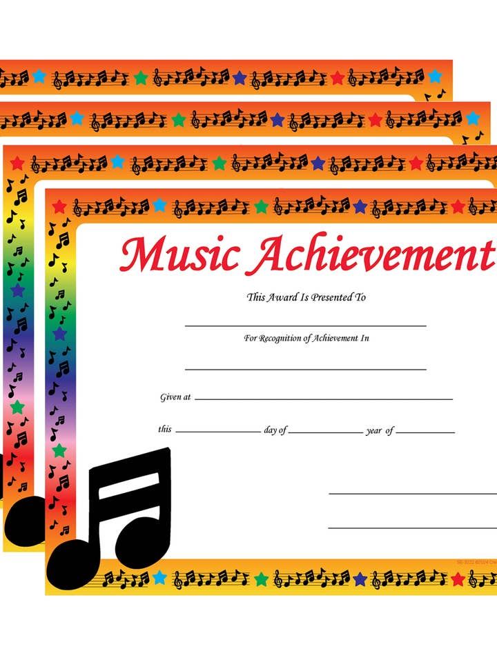 Certificado de Reconhecimento SHAPES ETC. - Realização Musical por atacado de Creative Shapes Etc.