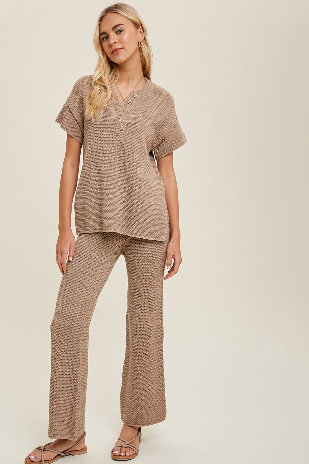 Wishlist Apparel - Wholesale Pants - Women's - TEXTURED SWEATER PANTS / WL22-7514B11