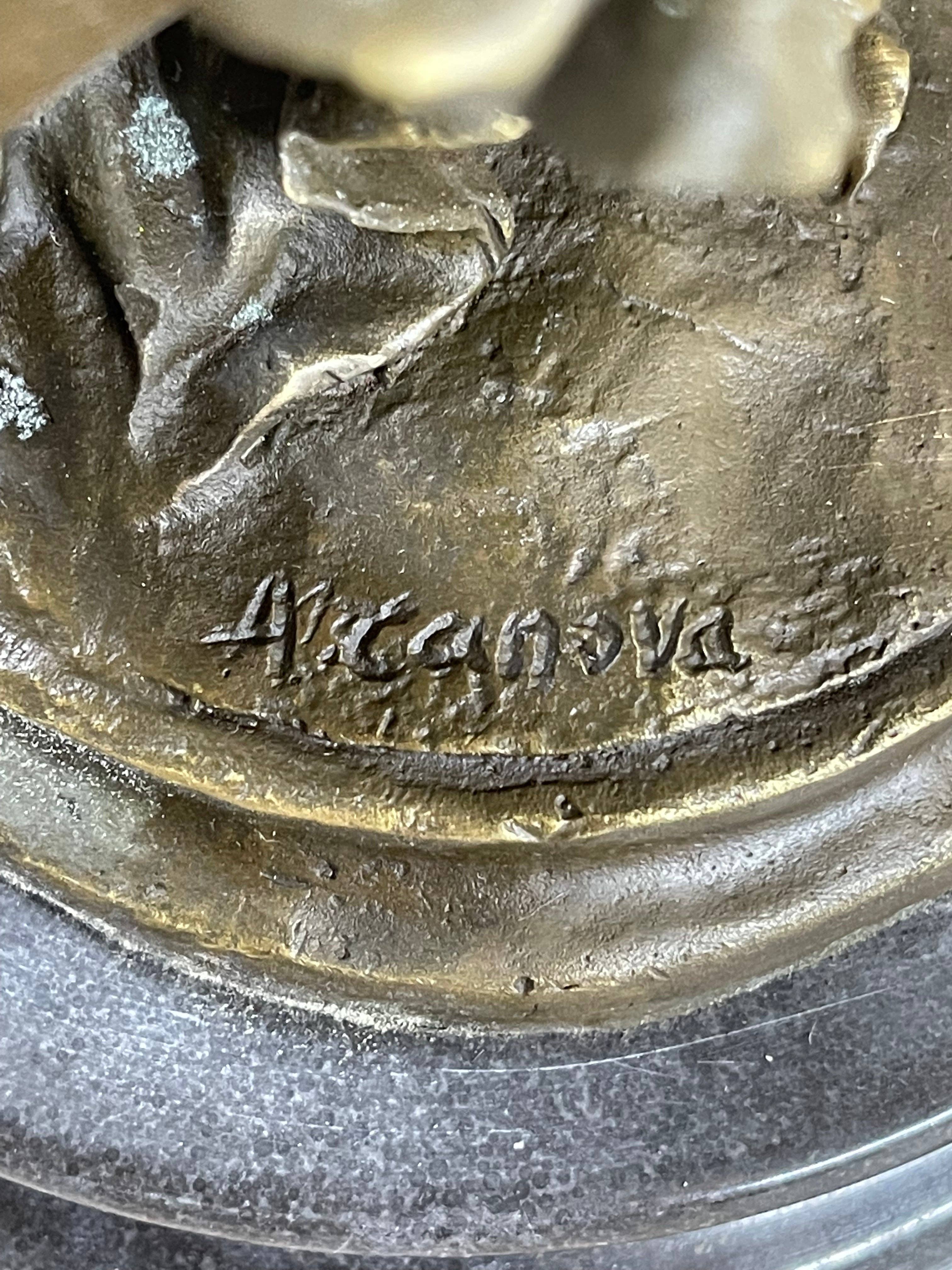 Bronzhaus - Wholesale Sculpture - Nude Roman Greek Goddess Female Figure Bronze Statue Sculpture 20" x 7"9