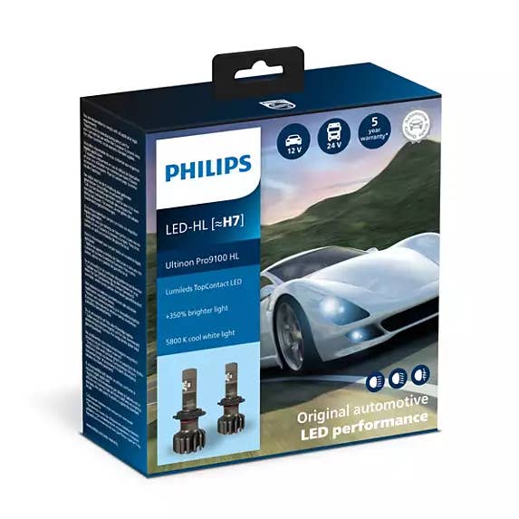 Philips Ultinon Pro9100 HL LED H7 11972 U9100 HL 12/24V X2 per la vendita all'ingrosso da parte di S&U FairTrade UG