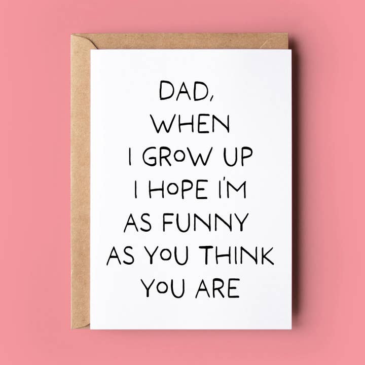 Så rolig som du tror att du är - Fars dag-kort för wholesale av Wonky Cards