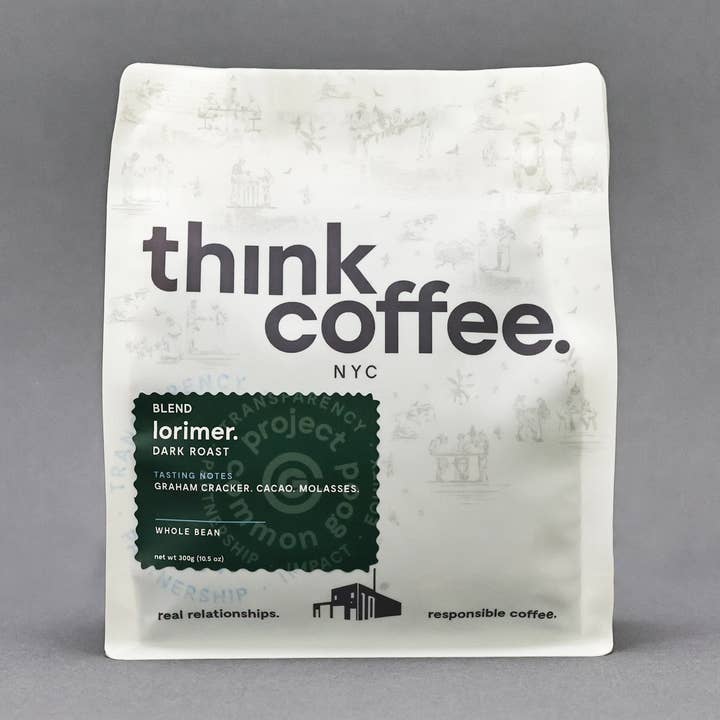 10.5 oz Lorimer Blend Dark Roast Coffee for wholesale by Think Coffee