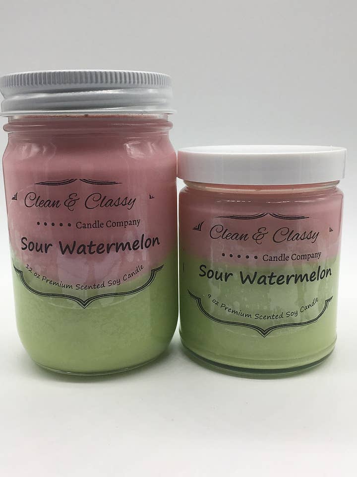 Sour Watermelon for wholesale by Clean & Classy Candle Co.