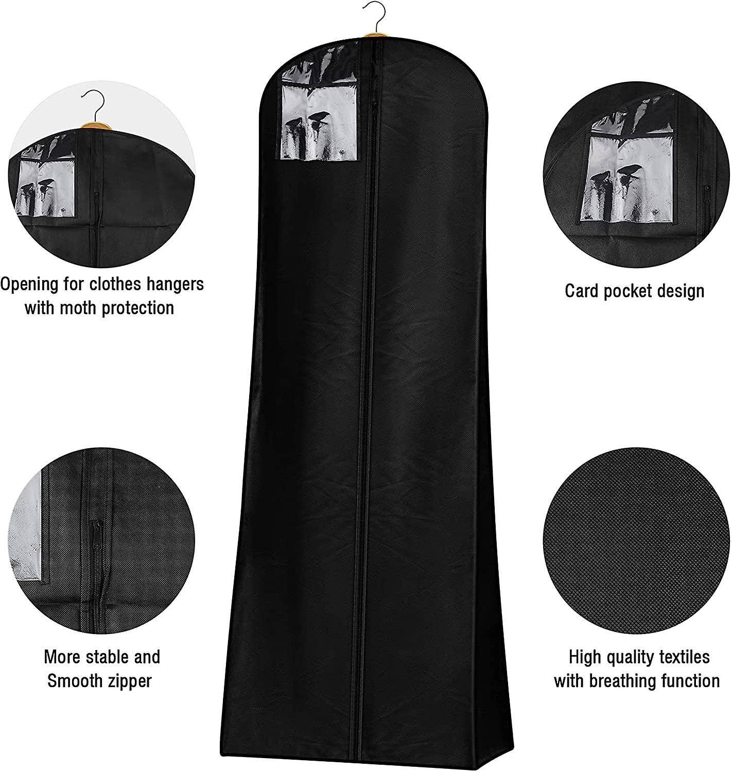 WeBaG N WeCoveR - Wholesale Garment Bag - Unisex - Wedding/Bridal Dress Cover, Quince Dress Cover/Bag Ball Gown8