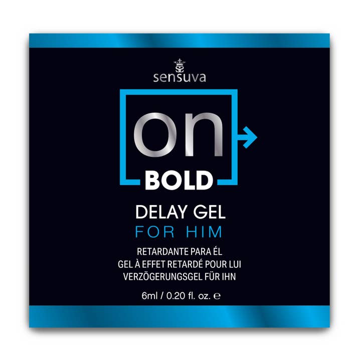 Sensuva - Wholesale Personal Lubricant - Onâ„¢ Bold Delay Gel 6 ml. Single-Use Packet