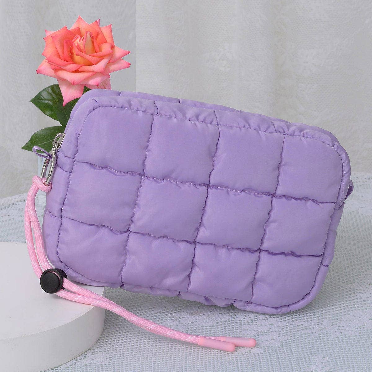 MiMi Wholesale - Wholesale Pouch - Women's - QP008 Nylon Quilted Puffer Clutch/Pouch12