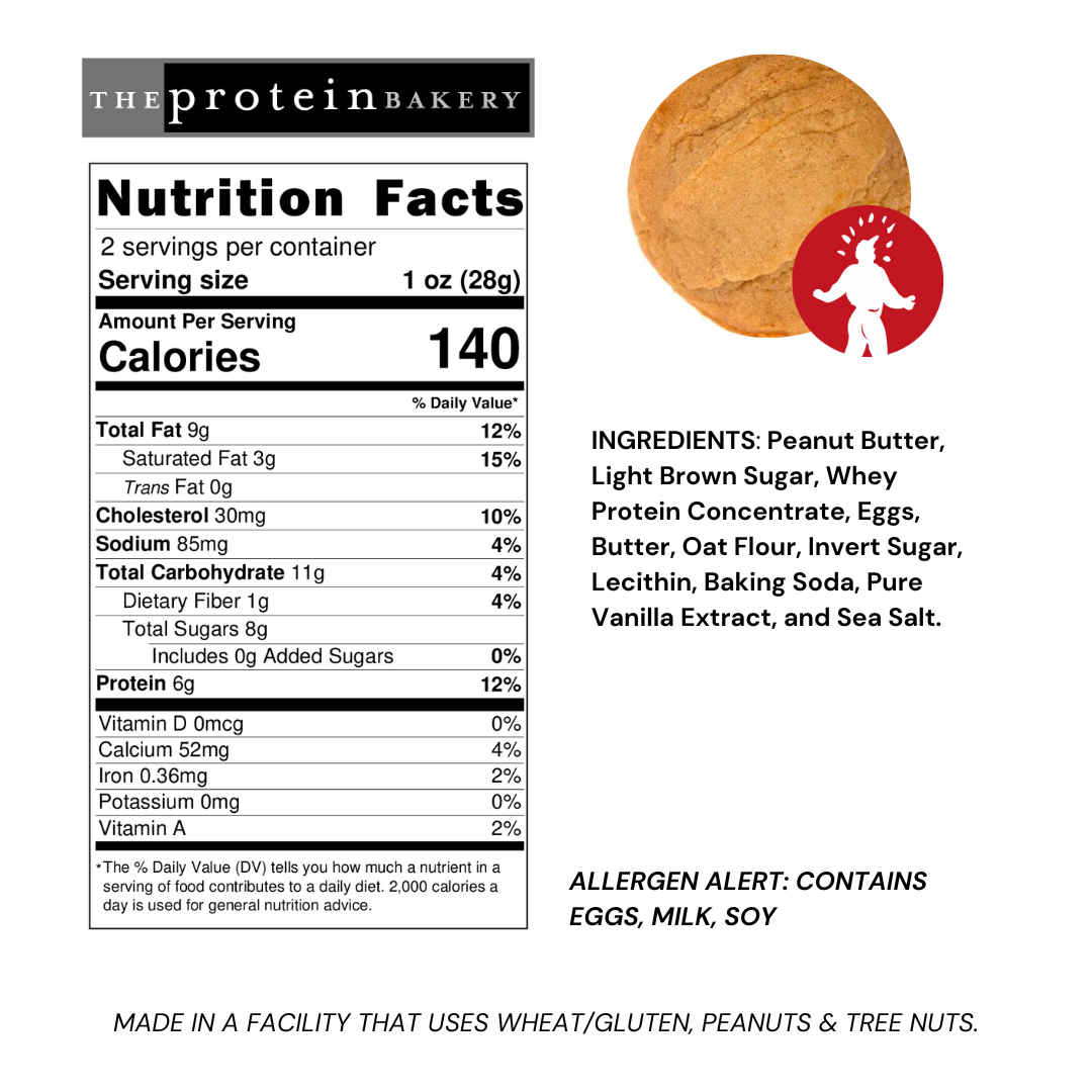 The Protein Bakery - Wholesale Cookie - Peanut Butter Protein Cookie2