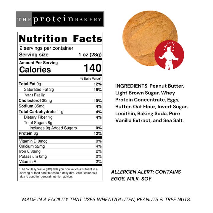 The Protein Bakery - Wholesale Cookie - Peanut Butter Protein Cookie2