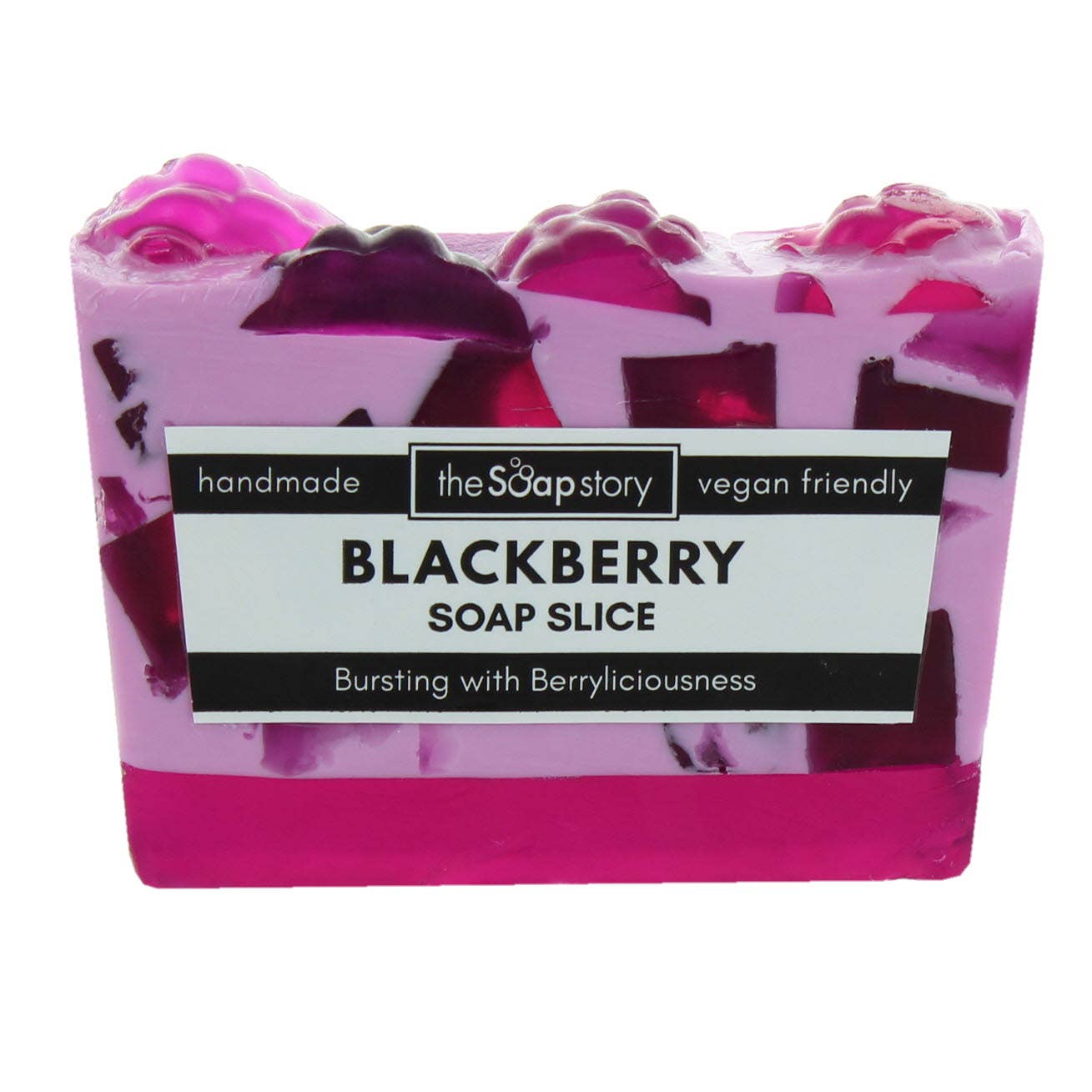 The Soap Story - Wholesale Bar Soap - Blackberry Handmade Soap Slice1