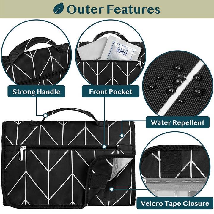 Pavilia - Wholesale Toiletry Bag - Unisex - Rollout Hanging Toiletry Organizer Bag9