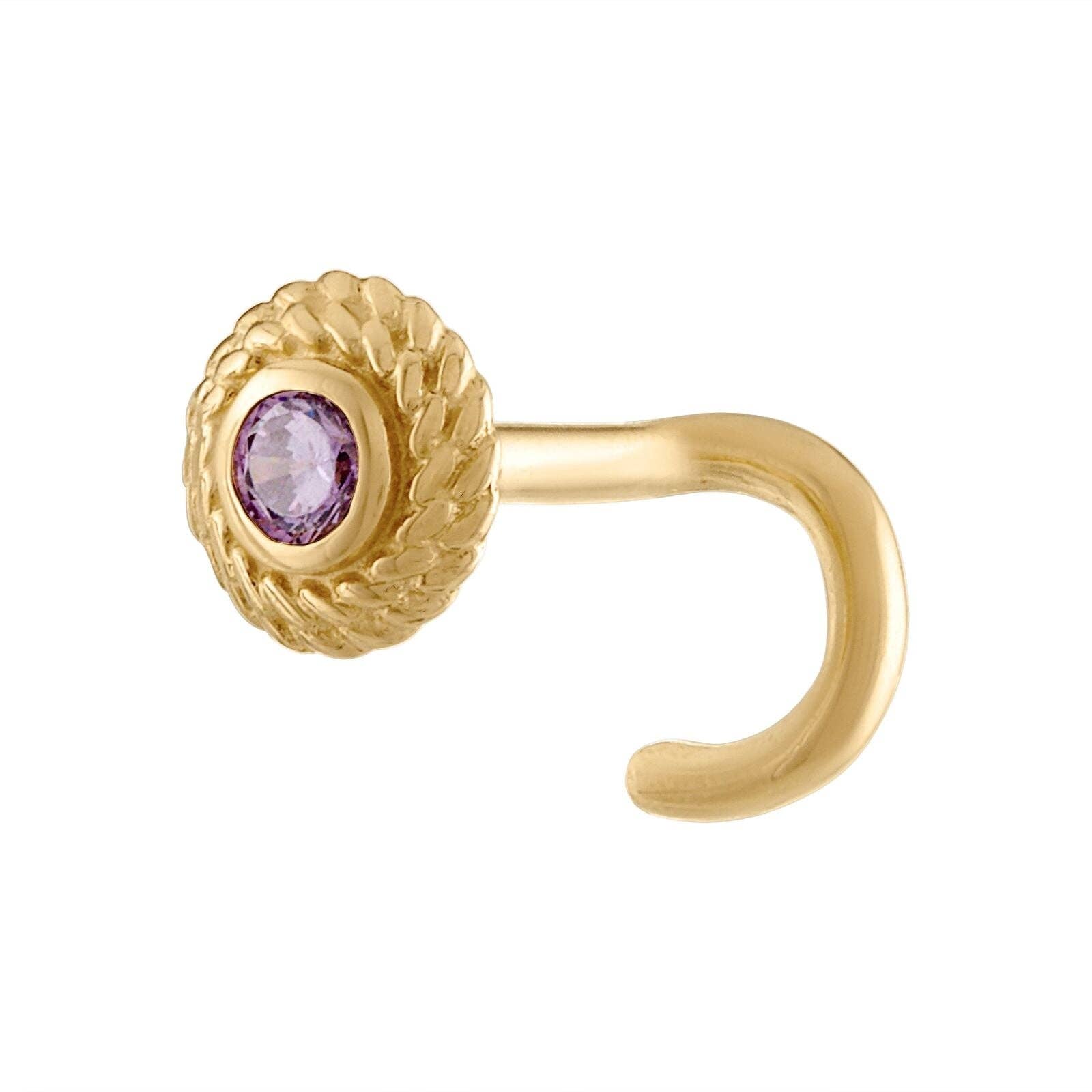 Zahav Jewelry – wholesale Enkelt örhänge – 14K massivt guld näsring | 18 Gauge | Massivt guld | Guld näsring | Guldnäsa S1