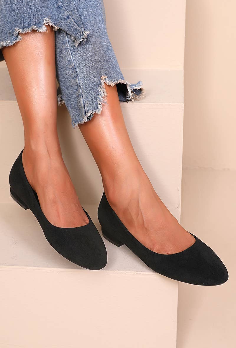 Joia Paris - Wholesale Low Heels - Women's - Classic round-toe ballet flats H8-1037E29