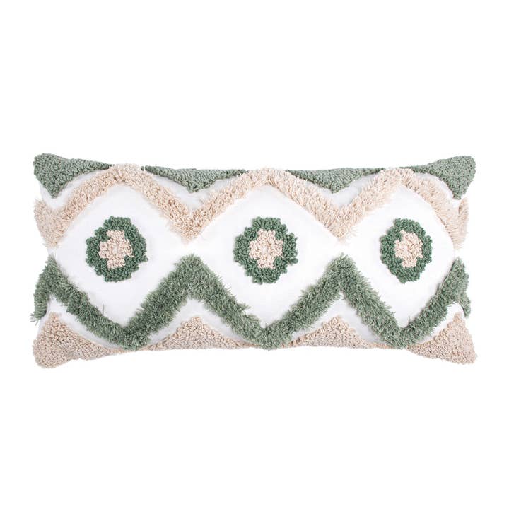 Pickford Green Tufted Pillow for wholesale by Levtex Home