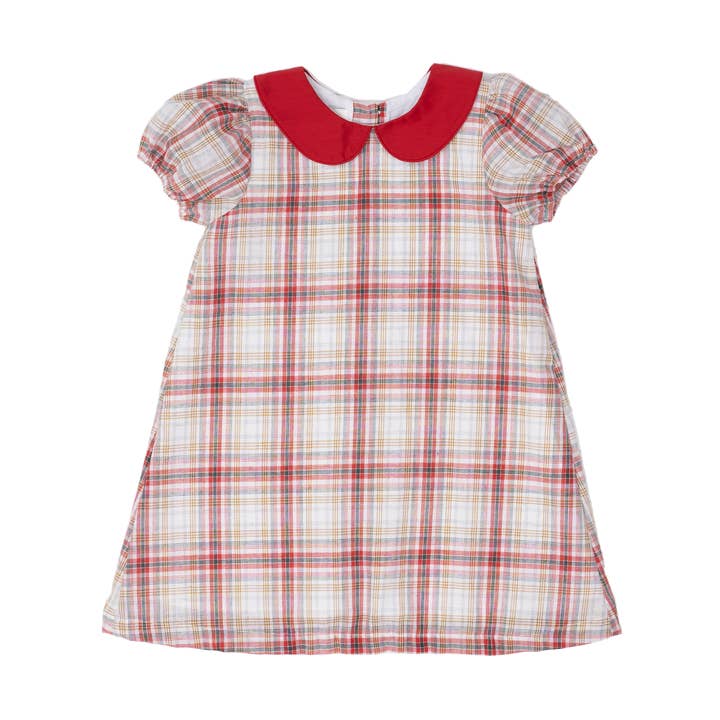 Cynthia Festive Plaid Dress for wholesale by The Oaks Apparel Company
