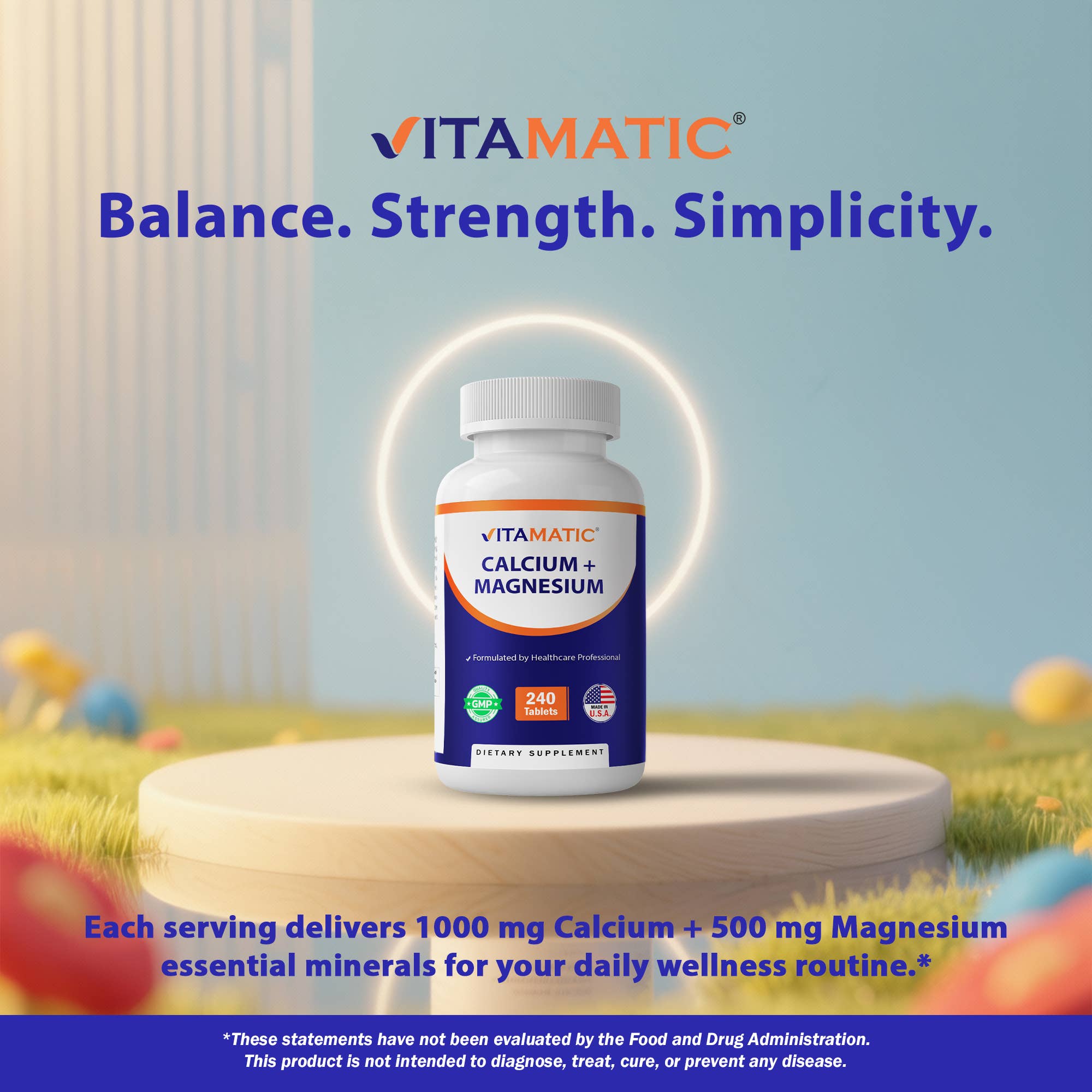 Vitamatic - Wholesale Oral Supplement/Vitamin - Vitamatic Calcium Magnesium Complex - 240 Tablets3