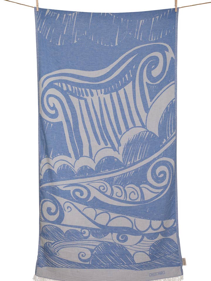 STRANDTUCH AIOLOS PARL.BLAU für den Großhandel von AELIA ANNA