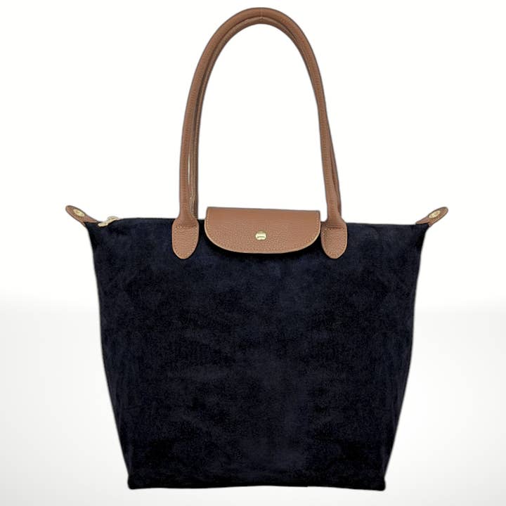 ITALIAN'S LEATHER - Wholesale Top Handle Bag - Women's - Carla Suede Leather Bag ²⁵15