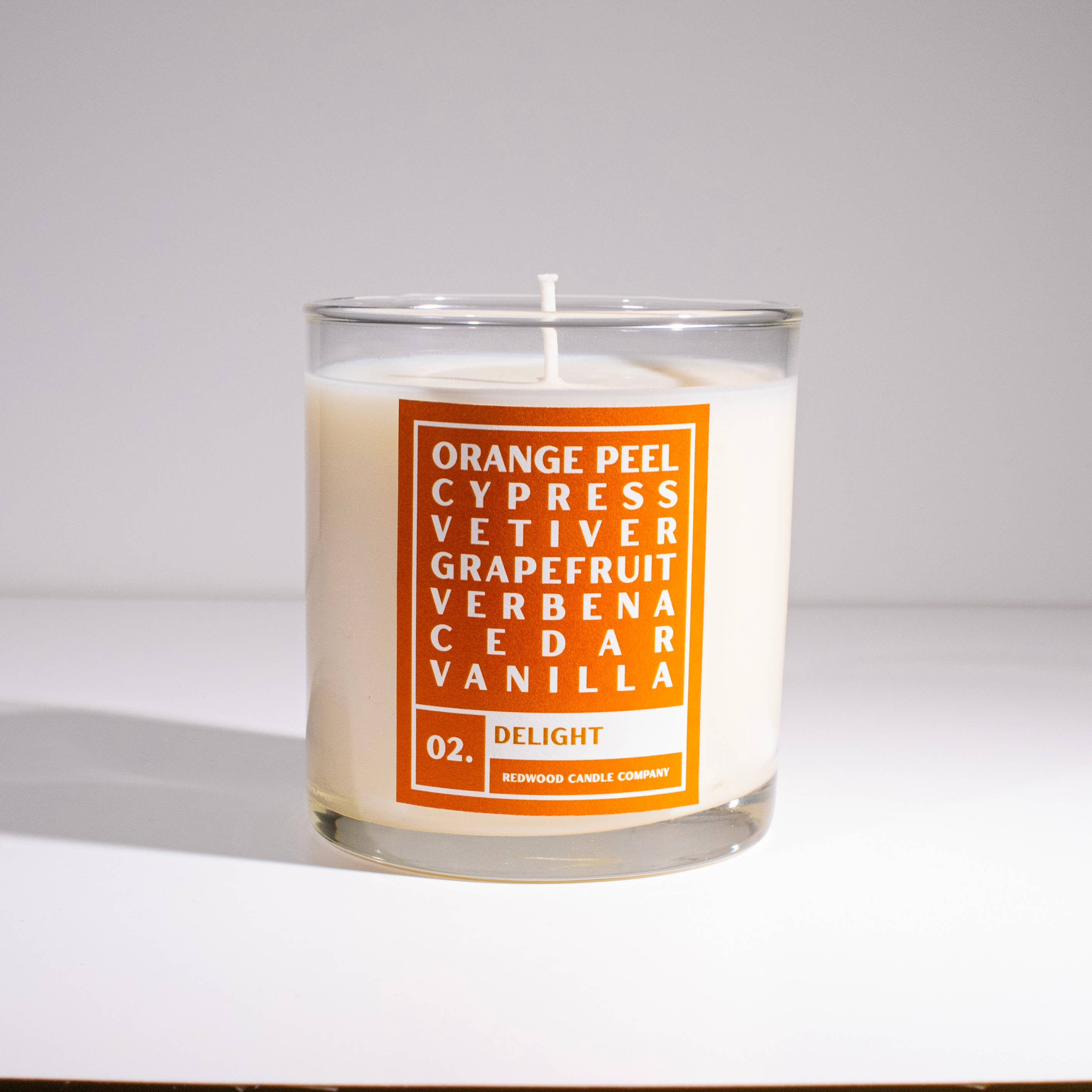 Redwood Candle Co. – Engroshandel Glaslys – Delight 10 ounce stearinlys