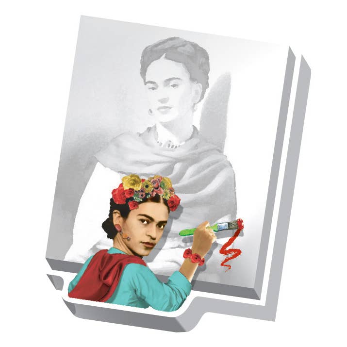 Unemployed Philosophers Guild - Wholesale Sticky Notes - Frida Reflections Sticky Notes