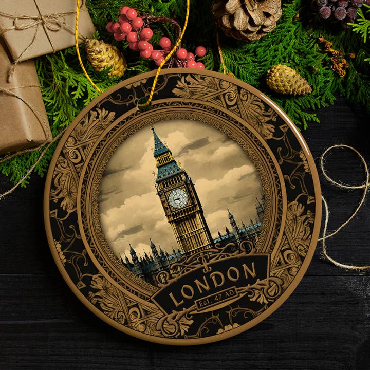 OrnamentallyYou - Wholesale Ornament - Vintage Victorian Style Big Ben Ornament, London Souvenir