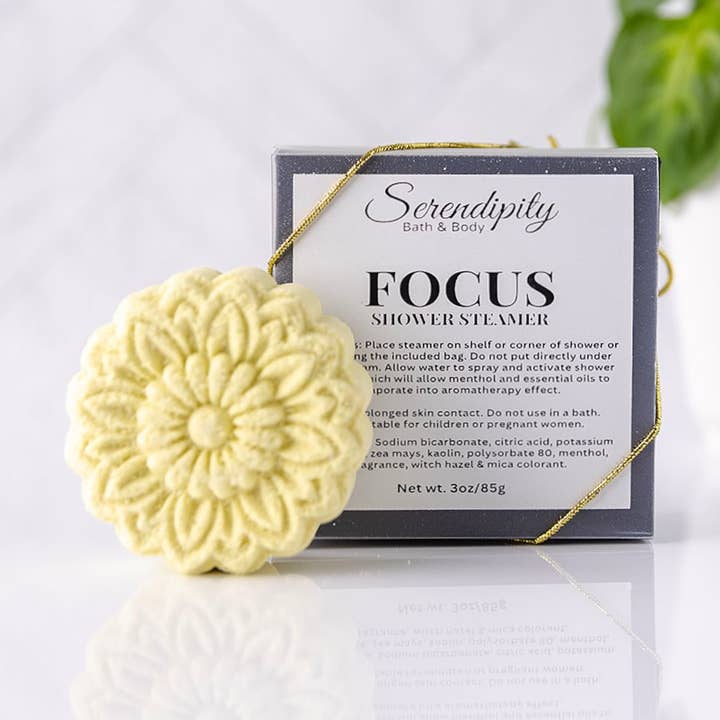 Lemon Shower Steamer for wholesale by Serendipity Bath & Body