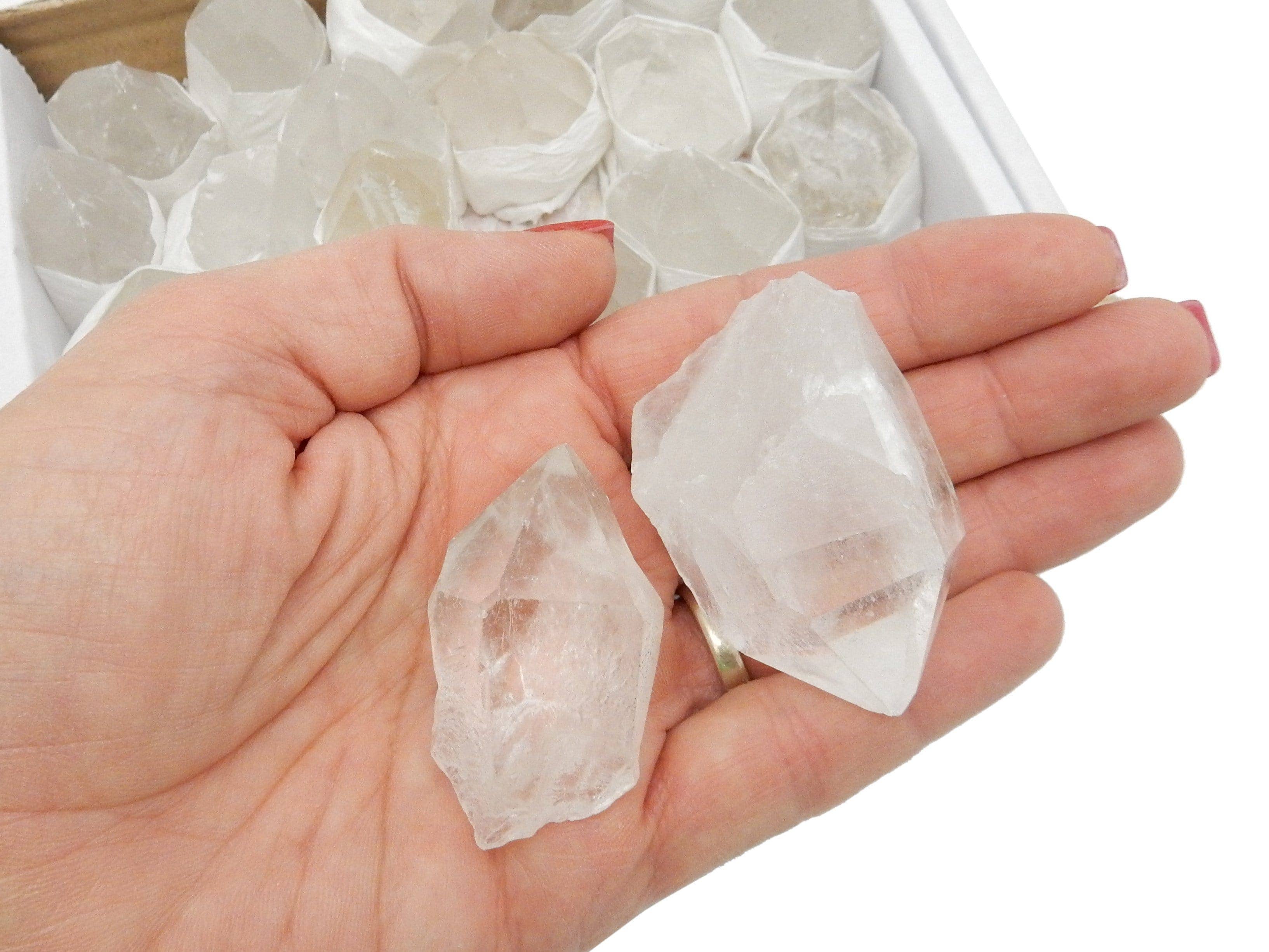 Rock Paradise - Wholesale Spiritual stone/crystal - Crystal Quartz Point Flat Box - BOX-265