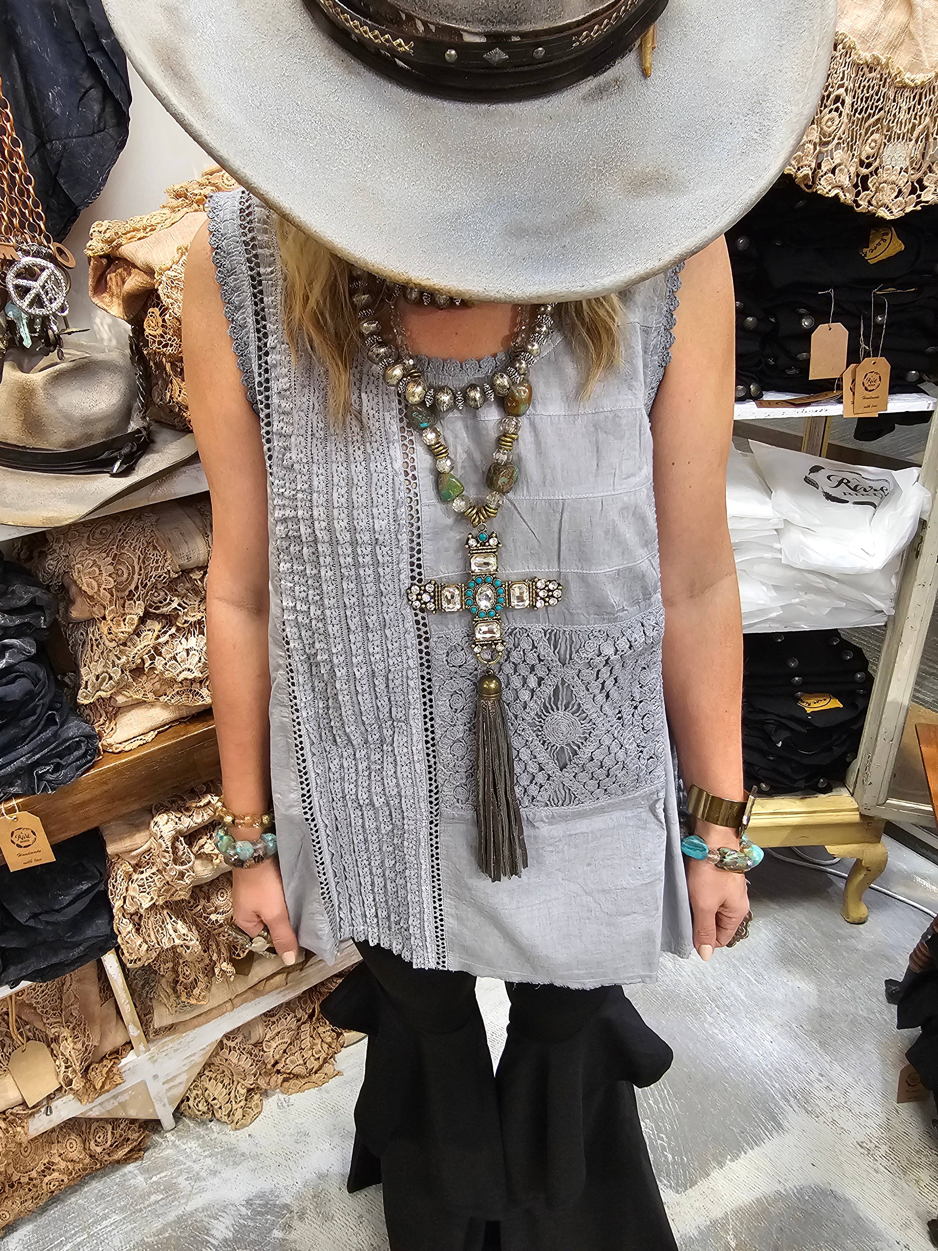 A Rare Bird Shop - Wholesale Camisole - Women's - Grey Lace Cami1