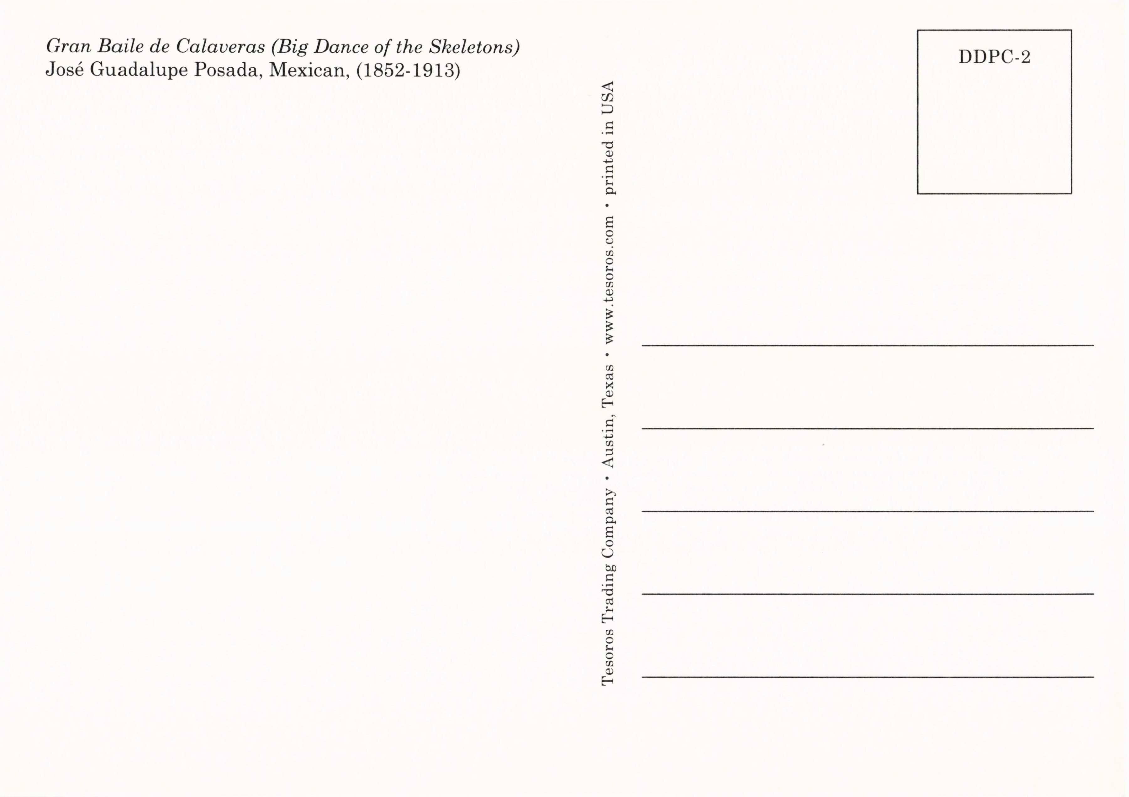 Tesoros Trading Company - Wholesale Ansichtkaart - Dag van de Doden Posada Ansichtkaartenserie1