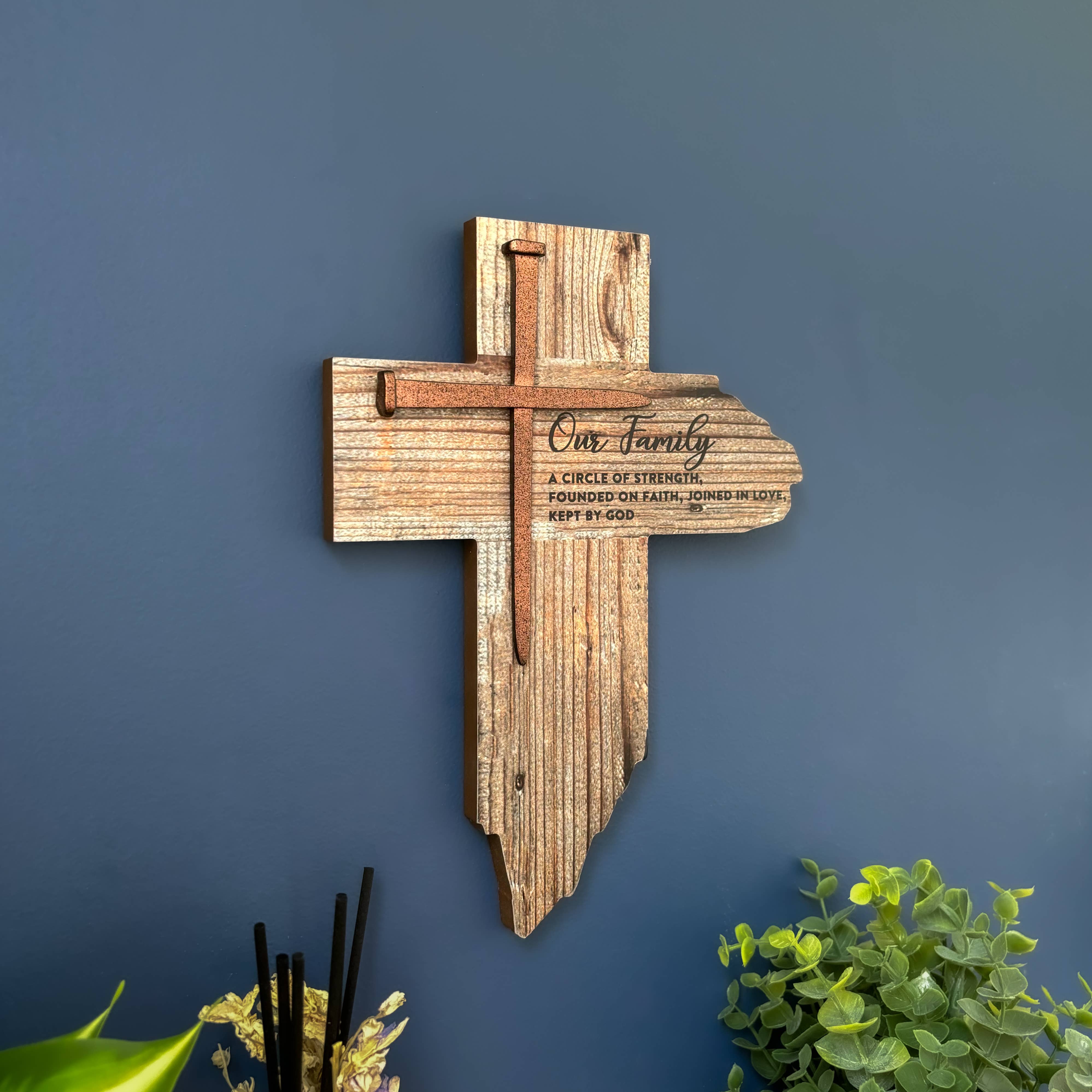 Abbey + CA Gift - Wholesale Muurkruis - Wall Cross voor onze familie1