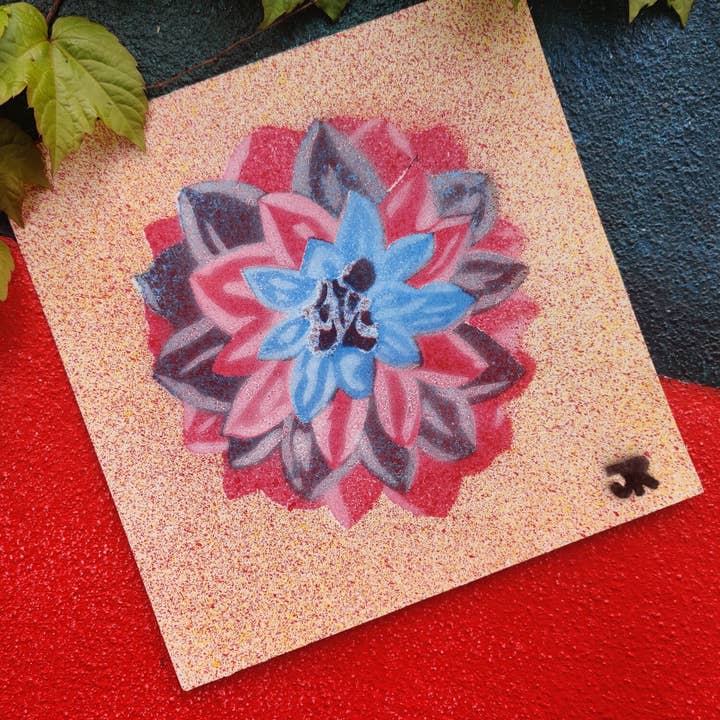 „La Dalia“ Sprühfarben-Druck für den Großhandel von El Doradx