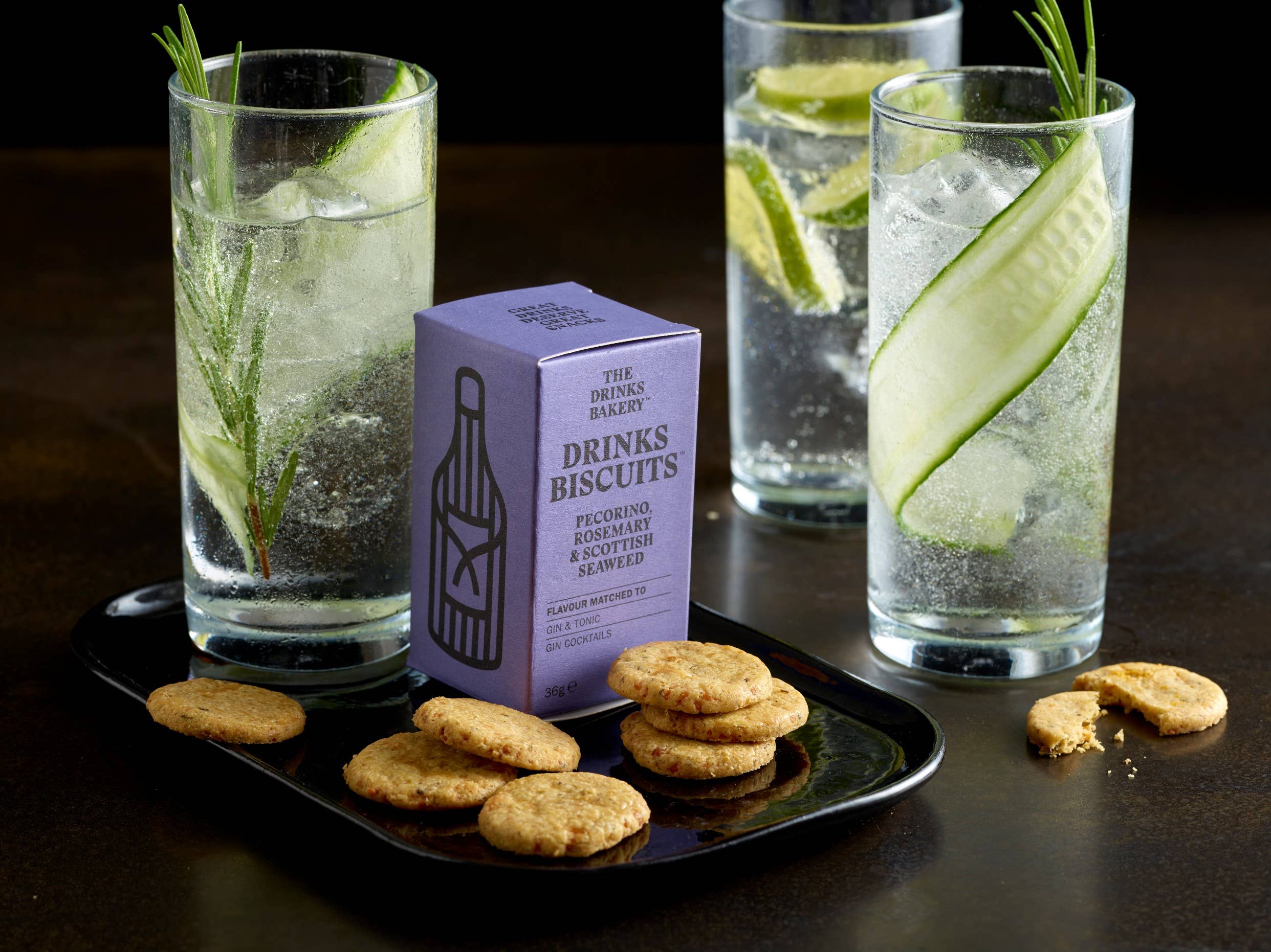The Drinks Bakery - Wholesale Cookie - Drinks Biscuits - Pecorino Cheese & Rosemary 36g8