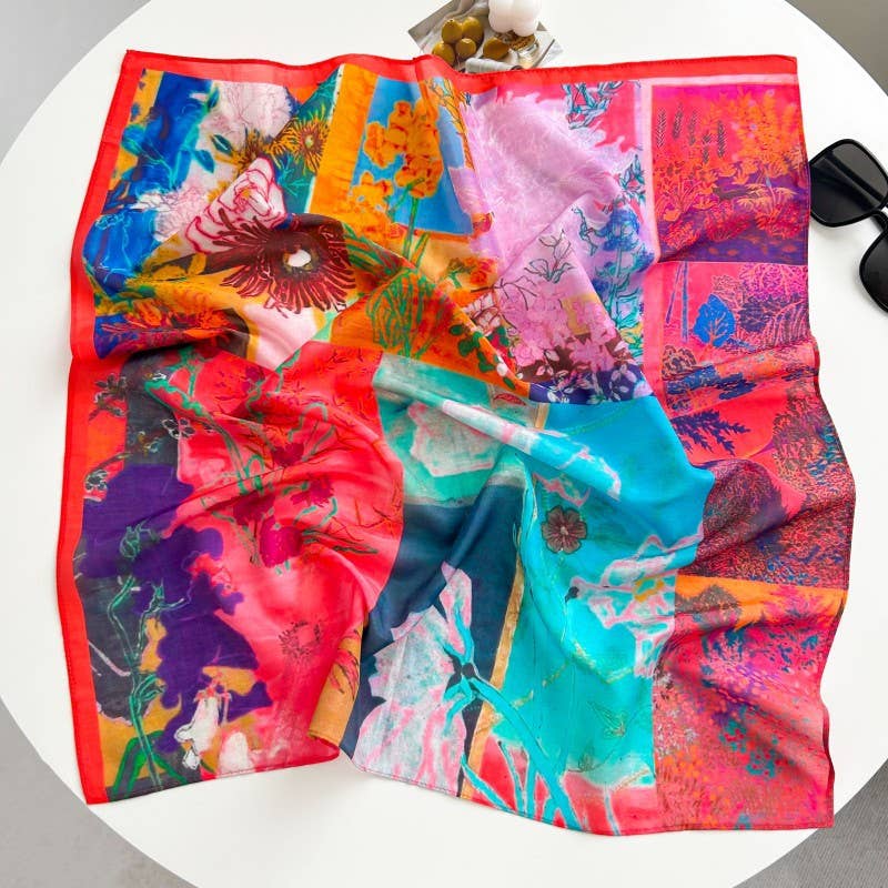 Marayn - Vendita all'ingrosso Sciarpa - Donna - Sciarpa in Misto Seta Leggera Primavera Estate Versatile42