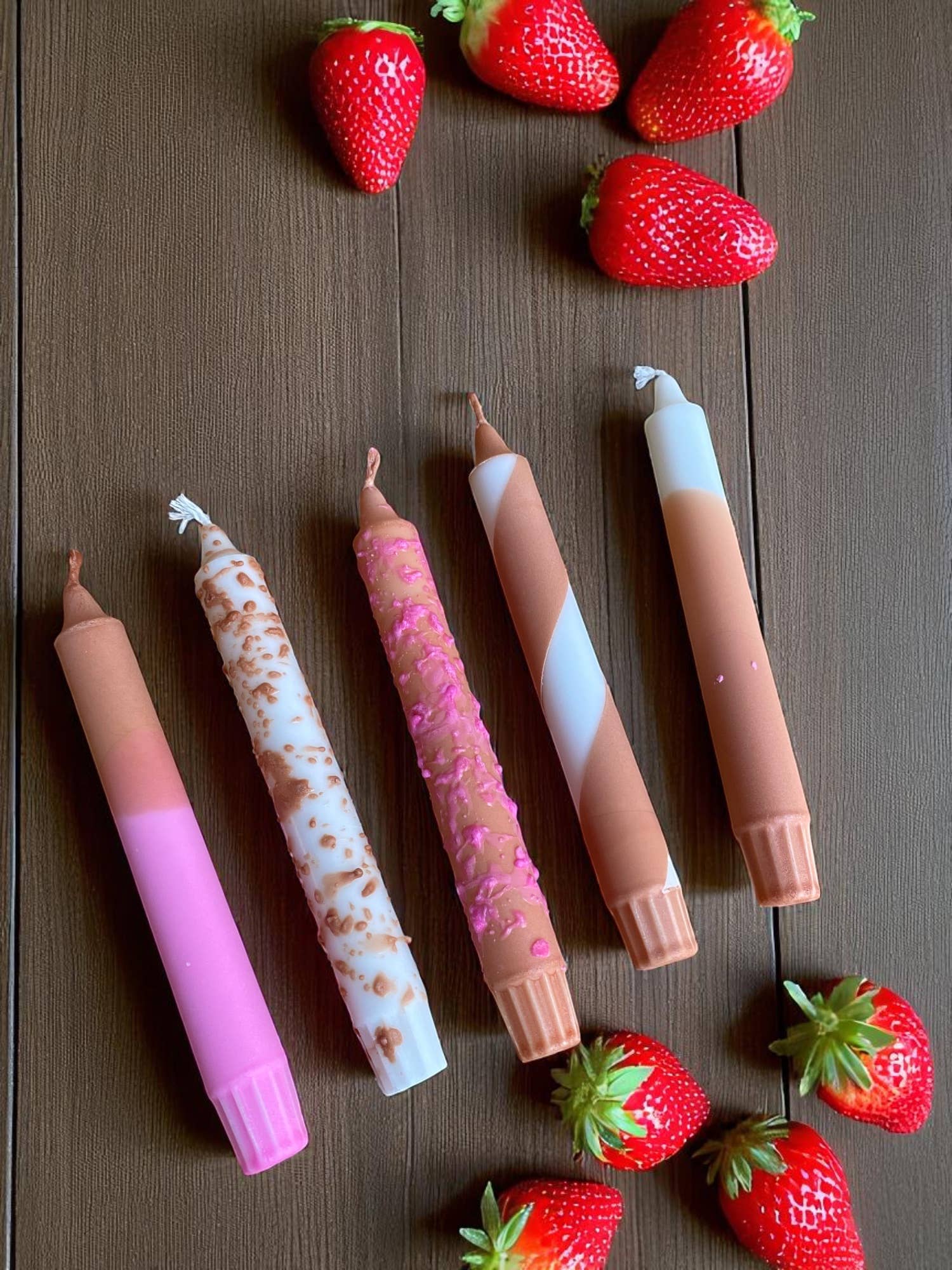 Kupkup HB. - Fi Design Studio Co. - Wholesale Pillar Candle - Joyful Glow | Chocolate Cake Tapper Candle | 2.3x20 cm 5